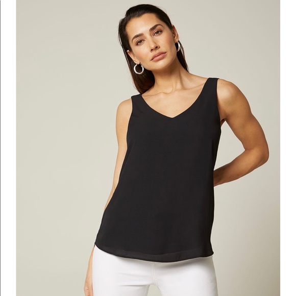 RW&Co Go-To’s Silky Crepe Wide-Strap Cami - Picture 1 of 3